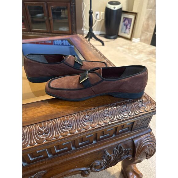 Women’s Ecco Brown Suede Loafer Shoe. Size 41 (10) - Picture 4 of 5